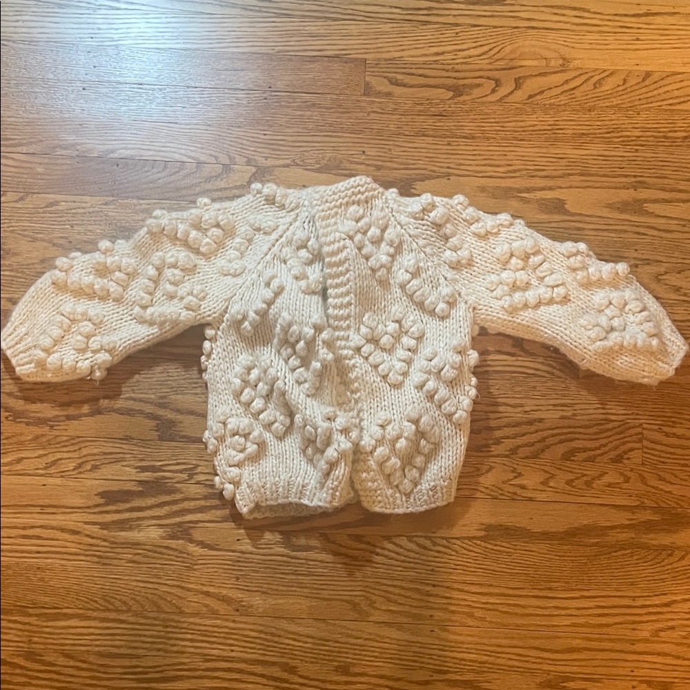 Chicwish Ivory Knit Kids Jacket